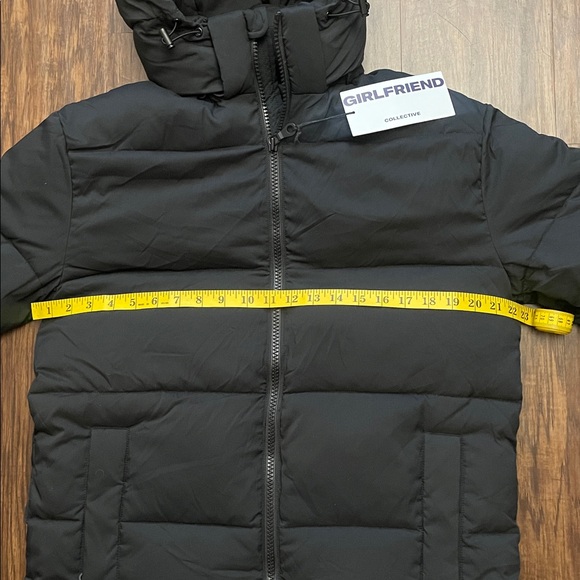 NWT Girlfriend Collective Black Long Puffer Winter Coat large - Picture 8 of 16